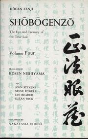 Front cover of Shōbōgenzō (A complete English translation) by Dōgen Zenji