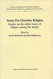 Front cover of Saami Pre-Christian Religion by Louise Backman