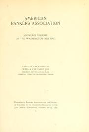 Front cover of American bankers association by William Van Zandt Cox