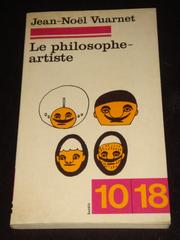 Front cover of Le Philosophe-artiste by Jean-Noël Vuarnet