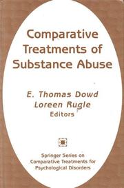 Front cover of Comparative Treatments of Substance Abuse by E. Thomas Dowd