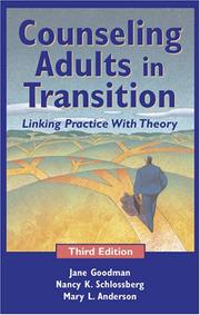 Front cover of Counseling Adults in Transition by Jane Goodman