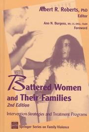 Front cover of Battered Women and Their Families by Albert R. Roberts
