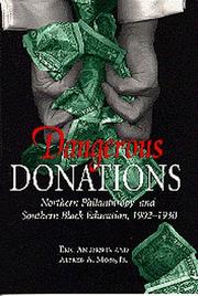 Cover of Dangerous donations by Anderson, Eric