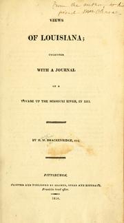 Cover of Views of Louisiana by H. M. Brackenridge