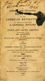 Front cover of A concise and impartial history of the American revolution by John Lendrum
