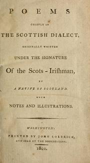 Cover of Poems chiefly in the Scottish dialect by Bruce, David