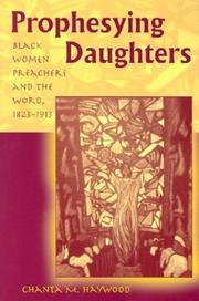 Front cover of Prophesying Daughters by Chanta M. Haywood