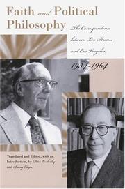 Front cover of Faith and political philosophy by Leo Strauss