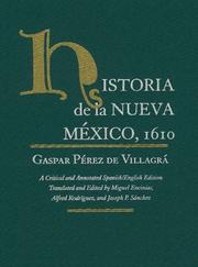 Cover of Historia de la Nueva México, 1610 by Gaspar Pérez de Villagrá