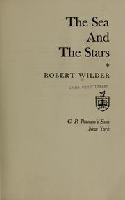 Front cover of The sea and the stars by Robert Wilder