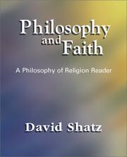 Front cover of Philosophy and Faith by David Shatz