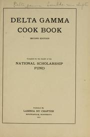 Cover of Delta Gamma cook book by Unknown