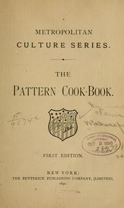 Front cover of The Pattern cook-book by Butterick Publishing Company