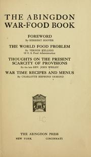 Cover of The Abingdon war-food book by Herbert Clark Hoover