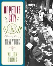 Cover of Appetite city by William Grimes