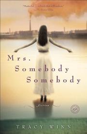 Front cover of Mrs. Somebody Somebody by Tracy Winn