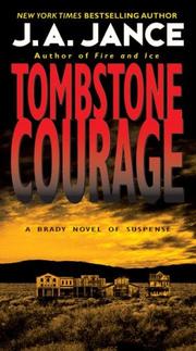 Cover of Tombstone courage by J. A. Jance