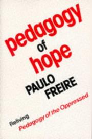 Front cover of Pedagogy of hope by Paulo Freire