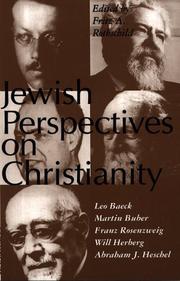 Front cover of Jewish Perspectives on Christianity by Fritz A. Rothschild
