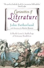 Front cover of Curiosities of Literature by John Sutherland