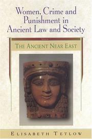 Cover of Women, Crime And Punishment In Ancient Law And Society by Elisabeth Meier Tetlow