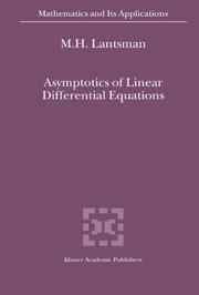Front cover of Asymptotics of Linear Differential Equations by M. H. Lantsman