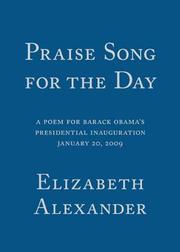 Cover of Praise Song for the Day by Elizabeth Alexander