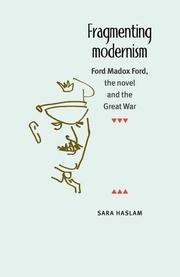 Cover of Fragmenting Modernism by Sara Haslam