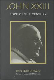 Cover of John XXIII by Peter Hebblethwaite