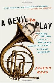 Cover of A devil to play by Jasper Rees