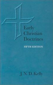 Cover of Early Christian doctrines by J. N. D. Kelly