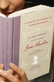 Cover of A truth universally acknowledged by Susannah Carson