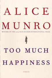 Cover of Too Much Happiness by Alice Munro