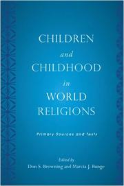 Cover of Children and childhood in world religions by Don S. Browning