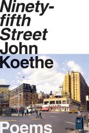 Front cover of Ninety-fifth Street by John Koethe