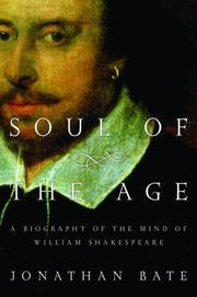Front cover of Soul of the age by Jonathan Bate (editor)