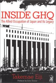 Cover of Inside GHQ by Takemae, Eiji
