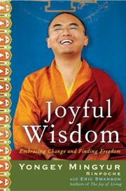 Cover of Joyful wisdom by Rinpoche Yongey Mingyur