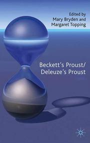 Front cover of Beckett's Proust/Deleuze's Proust by Mary Bryden