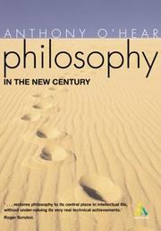 Front cover of Philosophy in the new century by Anthony O'Hear