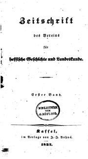 Front cover of Zeitschrift des Vereins für hessische Geschichte und Landeskunde by Verein für Hessische Geschichte und Landeskunde