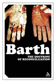 Front cover of Doctrine of Reconciliation by Karl Barth