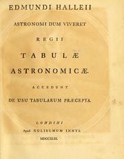 Front cover of Astronomical tables with precepts, both in English and Latin, for computing the places of the sun, moon, planets, and comets by Edmond Halley