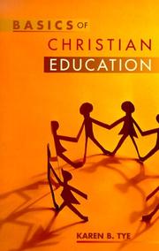 Front cover of Basics of Christian Education by Karen B. Tye
