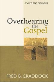 Cover of Overhearing the Gospel by Fred B. Craddock