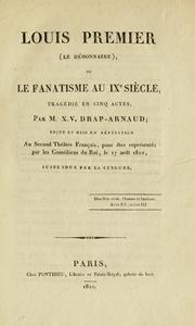 Cover of Louis Premie (Le débonnaire0 by M. X. V. Drap-Arnaud