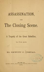Front cover of Assassination by De Witt Clinton Vestal