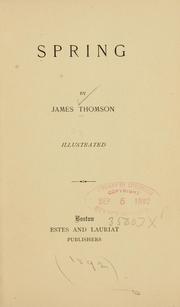 Cover of Spring by James Thomson