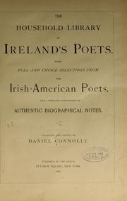 Front cover of The household library of Ireland's poets by Daniel Connolly